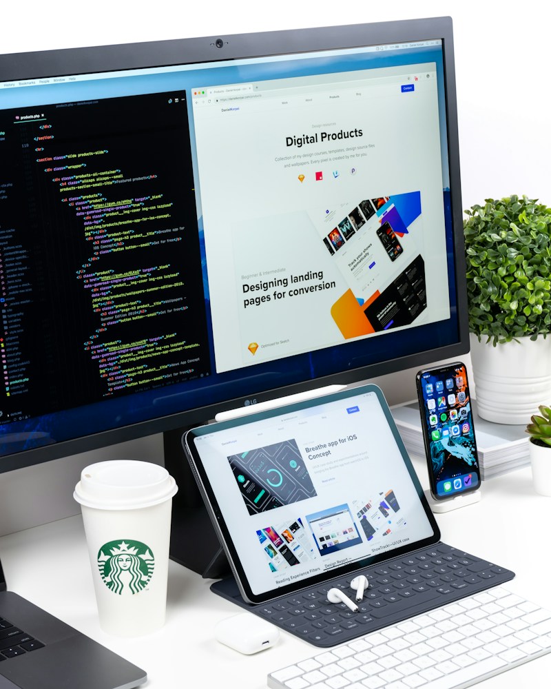 Website interface displayed on a desktop screen